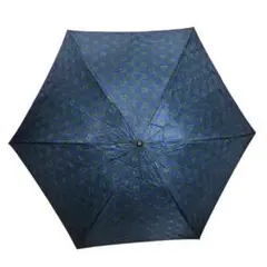 美品 ランセル 折り畳み 傘 アンブレラ レディース ナイロン ネイビー