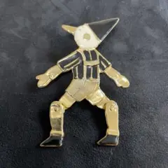 白黒エナメルブローチ　ピノキオ　ヴィンテージ
