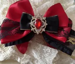 ハンドメイド ヘアリボンクリップ ゴスロリ 推し活 プリパラ アサヒ イメージ