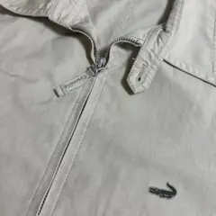 Lacoste ベージュ ジップアップジャケット　Lサイズ