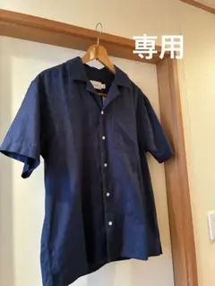 ネイビー 半袖シャツ ポケット付き