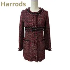 美品❤️Harrods ハロッズ 高級ツィードコート ジャケット S