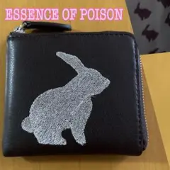 【数回使用】ANNA SUI 財布 がま口 黒 うさぎ 兎 アナスイ ラパン ANNA SUI 財布 ラパン うさぎ 兎 黒 がま口 アナスイ レディース