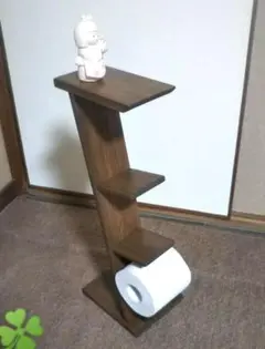 ハンドメイド 「トイレットペーパー おしゃれ棚」レトロ調
