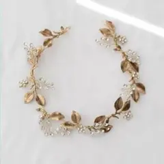 再販【大人気】アンティークヘッドドレス ゴールド