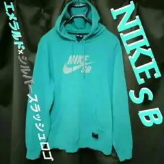 週末限定限界セール♪入手困難~NIKE~スウェットフーディープルパーカーM青信号