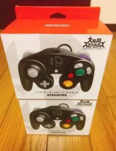 ニンテンドーゲームキューブコントローラ スマブラ ブラック 2個セット