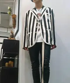 h.t.maniac ストライプジャケット フリーサイズ