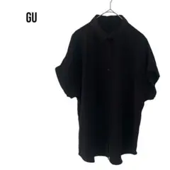 GUジーユー　半袖ブラウスシャツ　シンプル　極美品　ビジネスオフィス