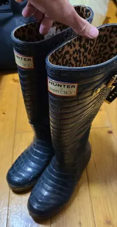 JIMMY CHOO×HUNTER レインブーツ