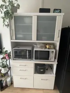 ホワイト食器棚・キッチンカウンター