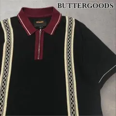 BUTTERGOODS NEWARK ZIP POLO SHIRT M