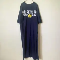 新品✨アッシュ　Ｈ　中目黒　ゆったり　ロングワンピース 半袖　古着リメイク　ロゴ