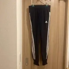 フ　adidas 3本ライン ジャージパンツ ネイビー