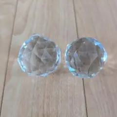 サンキャッチャー 50㎜ ガラス クリスタルボール2個セット