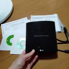 LG ポータブルDVDマルチドライブ GP08NU20　ライティングソフト付き