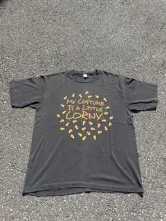 80s Tシャツ　フェード　ブラック　シングルステッチ　USA