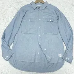 美品 NANGA 焚火シャンブレーフィールドシャツ Mサイズ