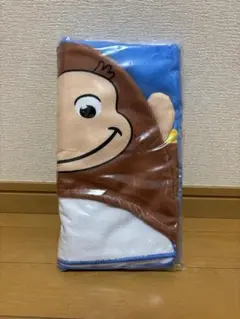 【新品未開封】おさるのジョージ　プラチナムザッカ フード付きタオル