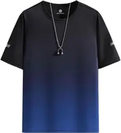 Tシャツ メンズ 半袖 夏服 スポーツウェア メンズ 半袖 ビッグt グラデーシ