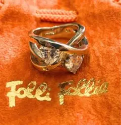 フォリフォリ Folli Follie シルバー リング 指輪 石付き 銀製