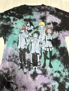 ヒロアカ Tシャツ 僕のヒーローアカデミア キャラT タイダイ アニメT 古着