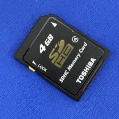 SDカード　4GB　東芝　TOSHIBA　メモリーカード　SDHC