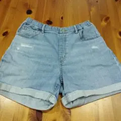 デニムパンツ 　女の子 　サイズ 150cm 　ユニクロ　キッズ　ブルー　デニム