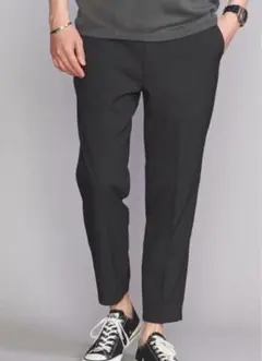 ブラック　メンズ　スラックス　アンクルパンツ　春　夏　秋　パンツ　ボトムス