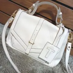 Tory Burch レザー 2way ショルダーバッグ ハンドバッグ