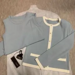 新品未使用品 FOXEYアンサンブルカシミヤ100%ニット
