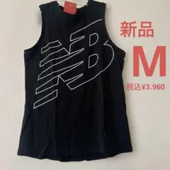 New Balance ノースリーブTシャツ M ブラック