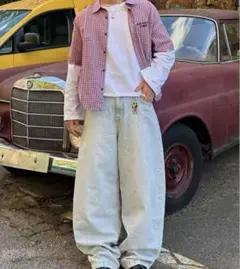 90s 半袖シャツ　チェック　短丈　cityboy ノームコア　古着　ボックス