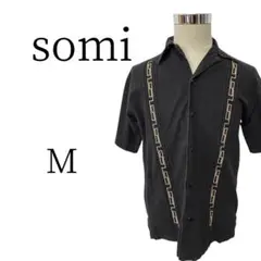 ★美品 somi ソミ ブラック 半袖 シャツ M