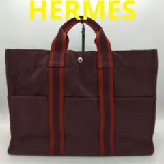 HY1 エルメス フールトゥMM トートバッグ タグ有り A4入ります