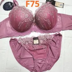 【新品未使用】格安！ブラショーツセット F75 10346 ピンク 脇高 可愛い