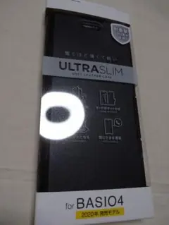 ＢＡＳＩＯ4 ultraslim elecom ブラック 手帳型ケース 新品