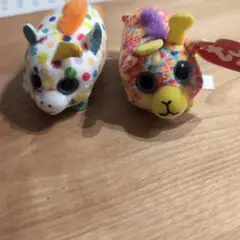 カラフルぬいぐるみ2体セット