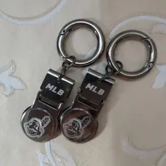 MLB クリーブランドインディアンス　キーホルダー×２　希少　未使用品