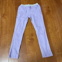 薄紫色 スリムフィットパンツ 130cm