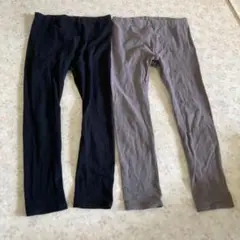 キッズスパッツ 110サイズ 黒 グレー 2枚セット