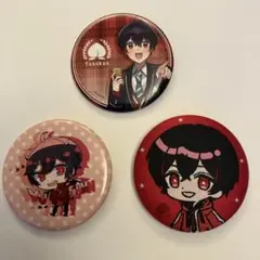 【3個セット】からぴち　ゆあんくん　缶バッジ　初期　ファミマ　刺繍