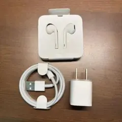 Apple EarPods、USBケーブル、充電器セット