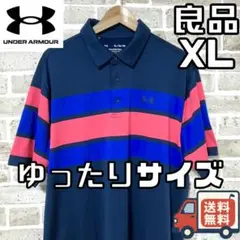 【24時間以内/匿名配】良品 アンダーアーマー メンズ 半袖 ポロシャツ XL