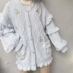 スワンキス オーバー ニット カーディガン