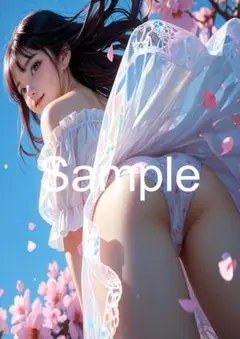 A4サイズアートポスター 1点もの 美女ポスター最高品質 D-Q-42