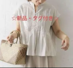 【新品】URBAN RESEARCH DOOR タックフレンチブラウス