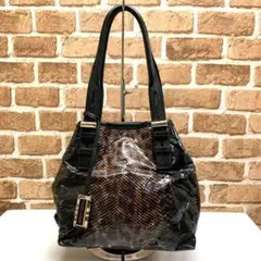 JIMMY CHOO パイソン調 トートバッグ 4210