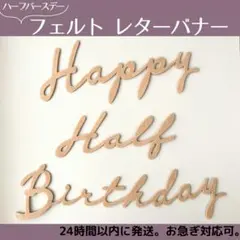 ハーフバースデー　誕生日 ニューボーンフォト　1歳　レターバナー　月齢フォト