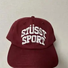 STÜSSY SPORT バーガンディキャップ
